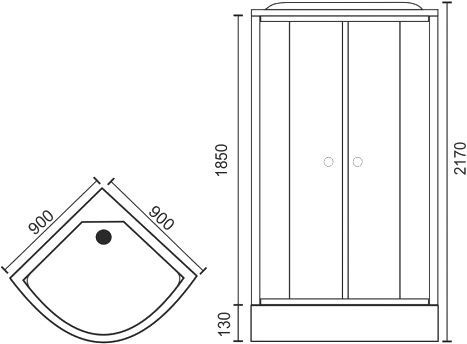 Душевая кабина Royal Bath RB 90HK7-WT RB90HK7-WT - 5