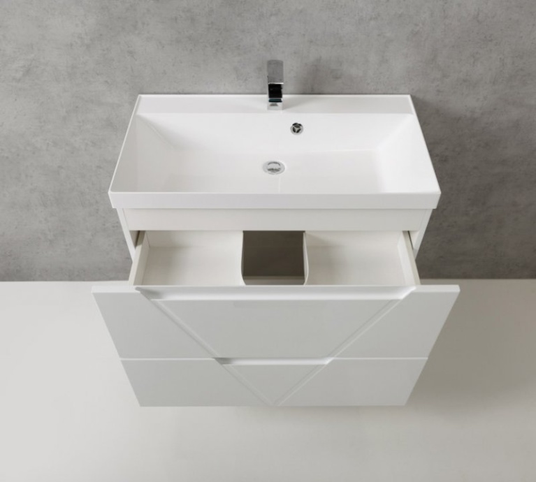 Тумба с раковиной BelBagno Vittoria 80 bianco lucido - 2