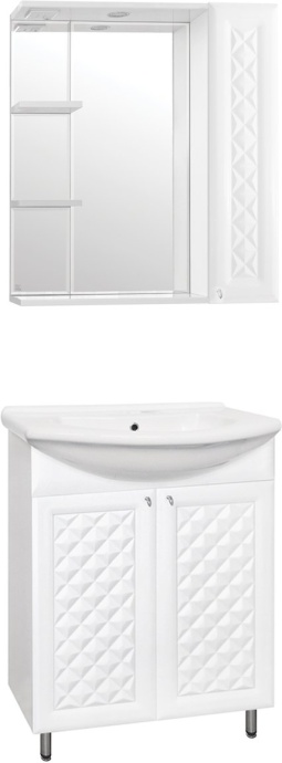 Зеркало-шкаф Style Line Канна 75/С Люкс, белый ЛС-00000295 - 4
