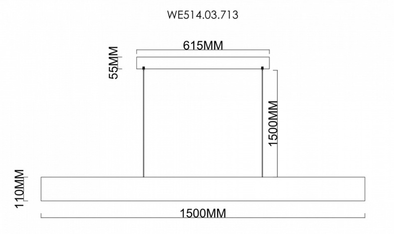 Подвесной светильник Wertmark Edda WE514.03.713 - 1