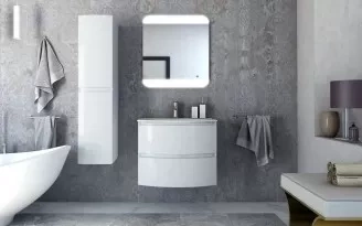 Шкаф-пенал для ванной Cezares Vague белый  54857 - 0