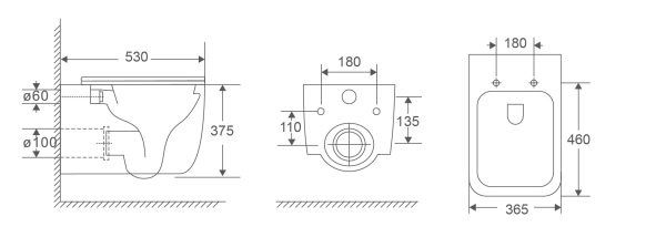 Подвесной унитаз Vincea Lina VT1-53T сиденье микролифт, белый - 7