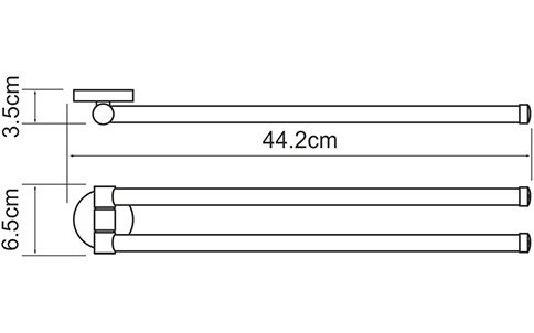 Полотенцедержатель Wasserkraft Rhein K-6231 - 2