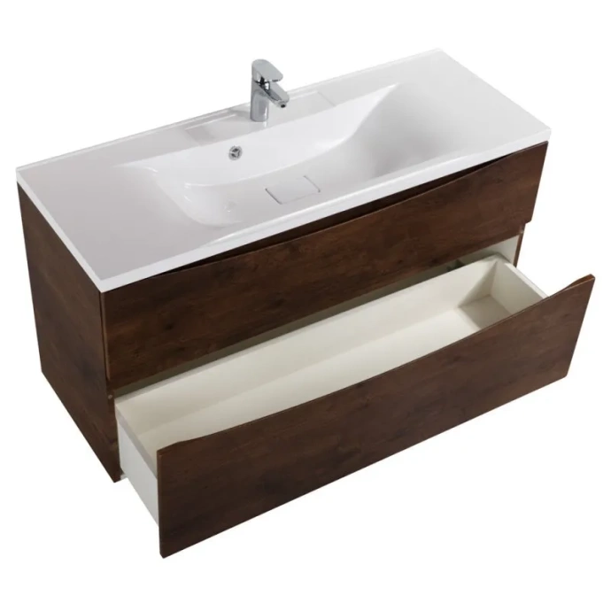 Тумба под раковину Belbagno Marino 110 темное дерево MARINO-H60-1100-2C-SO-RW-P - 2