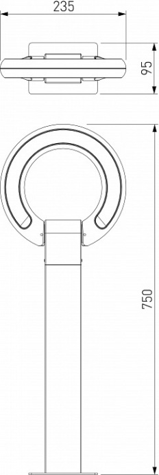 Уличный светодиодный светильник Elektrostandard Navi LED 35164/F черный a062880 - 1