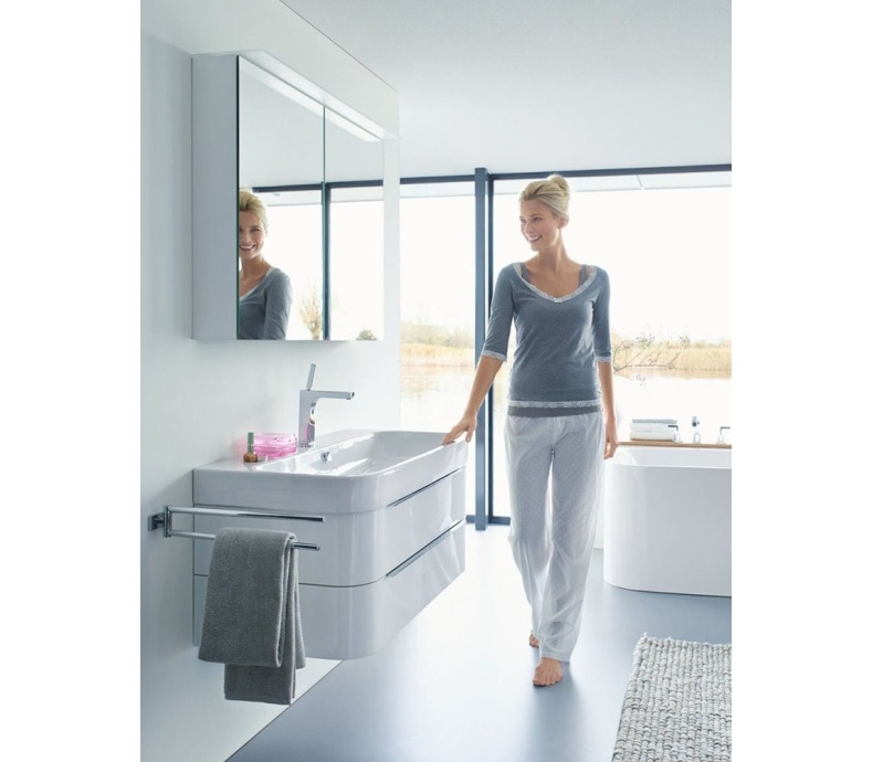 Тумба для комплекта Duravit Happy D.2 80, подвесная, белая глянцевая H2636502222 - 1