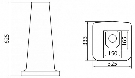 Пьедестал для раковины BelBagno Boheme белый BB115P - 1