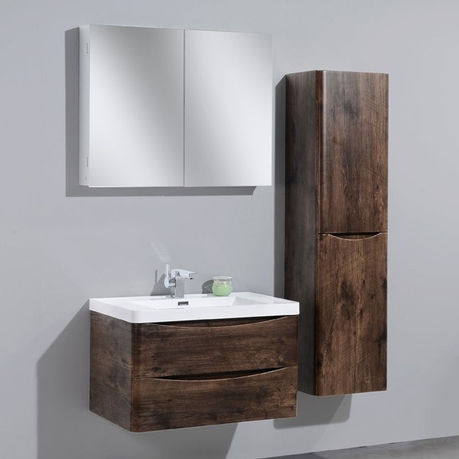 Тумба с раковиной BelBagno Ancona-N 80 rovere more подвесная - 1