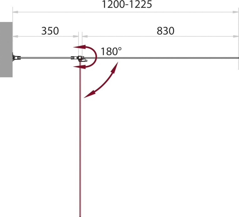 Шторка на ванну BelBagno Sela V 11 120/140 Ch Cr L SELA-V-11-120/140-Ch-Cr-L - 3
