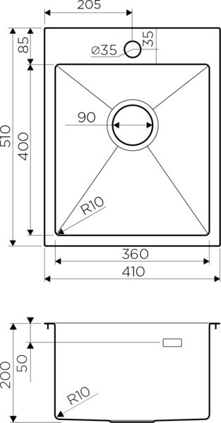 Мойка кухонная Omoikiri Akisame 41-LG 4973080 светлое золото - 1