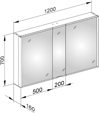 Зеркало-шкаф Keuco Royal Match 120 см, с подсветкой 12804171301 - 1