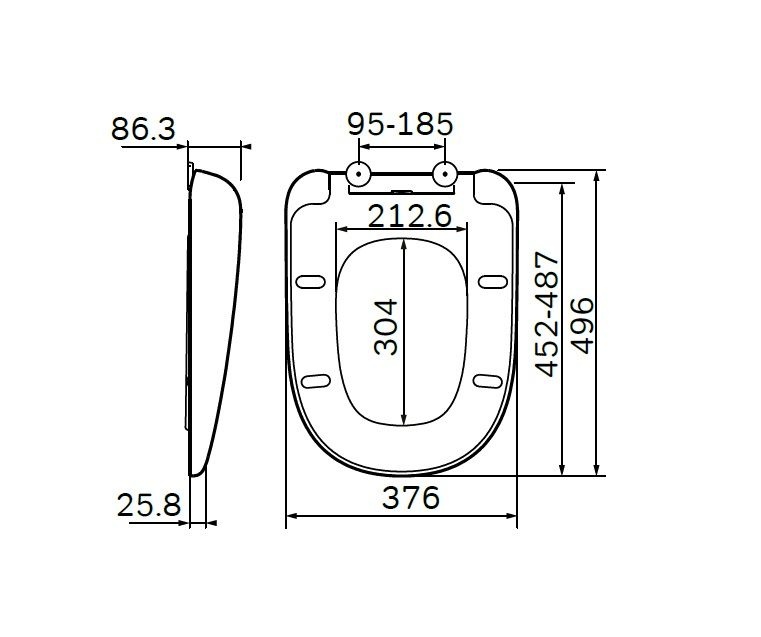 Крышка-сиденье Am.Pm Sensation C307851WH с микролифтом - 2