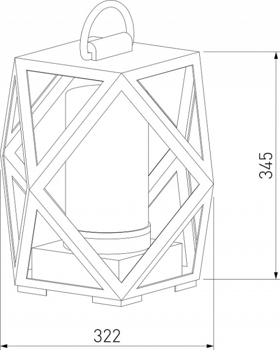 Уличный светильник Elektrostandard Ambra 35133/S черный a056234 - 3