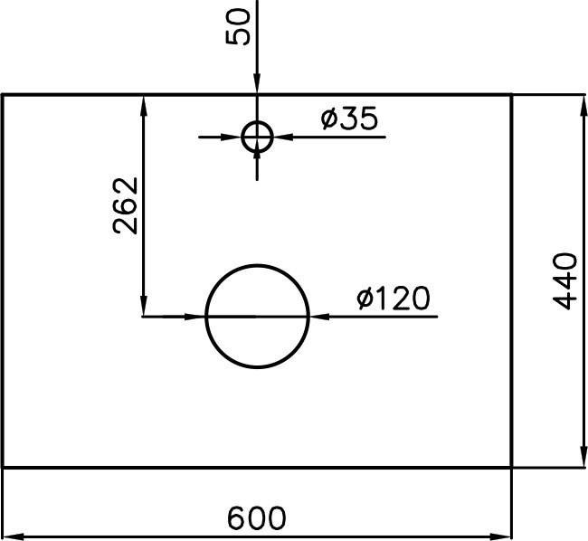 Тумба для комплекта Style Line Монако 60 Plus, осина белая ЛС-00000632 - 4