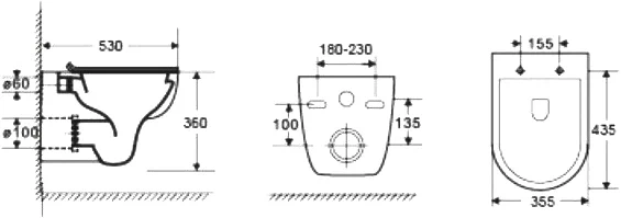 Комплект Weltwasser AMBERG 497 ST + BAARBACH 004 GL-WT + AMBERG RD-MT CR  10000006681 - 5