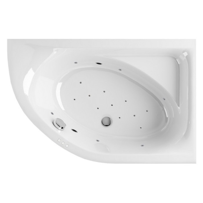Ванна акриловая Excellent Aquaria Relax 150x100 R с гидромассажем белый - хром WAEX.ARP15.RELAX.CR - 0