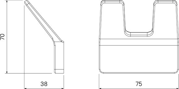 Крючок IDDIS Slide двойной, графитовый SLIGM20i41 - 3