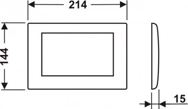 Кнопка смыва TECE Planus 9240311 хром - 2