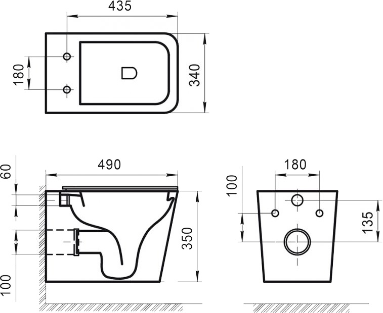 Унитаз подвесной BelBagno Ardente-R BB520CHR - 1