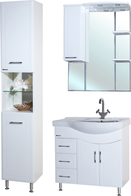 Тумба с раковиной Bellezza Коралл 85 L - 1