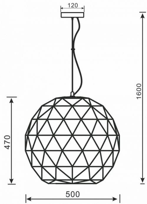 Подвесной светильник Deko-Light Asterope round 342131 - 1