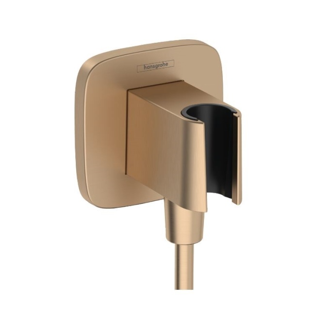 Шланговое подключение Hansgrohe Fixfit Q шлифованная бронза 26887140 - 0