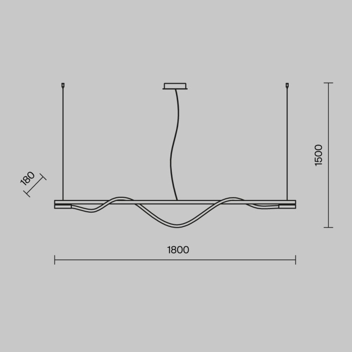 Подвесной светильник Maytoni Tau MOD166PL-L20G3K - 2