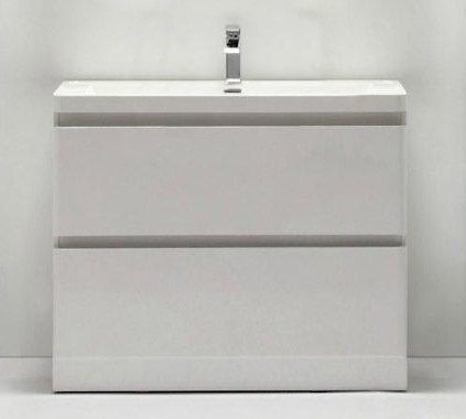 Тумба с раковиной BelBagno Energia-N 80 bianco lucido напольная - 1