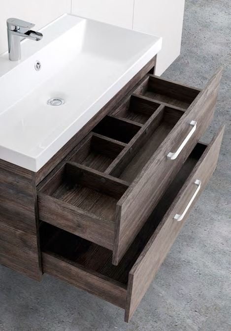 Тумба с раковиной BelBagno Aurora 90 rovere tabacco - 7