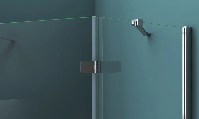 Душевой уголок BelBagno Kraft 80х80 R профиль хром стекло прозрачное KRAFT-P-1-80-C-Cr-R - 2