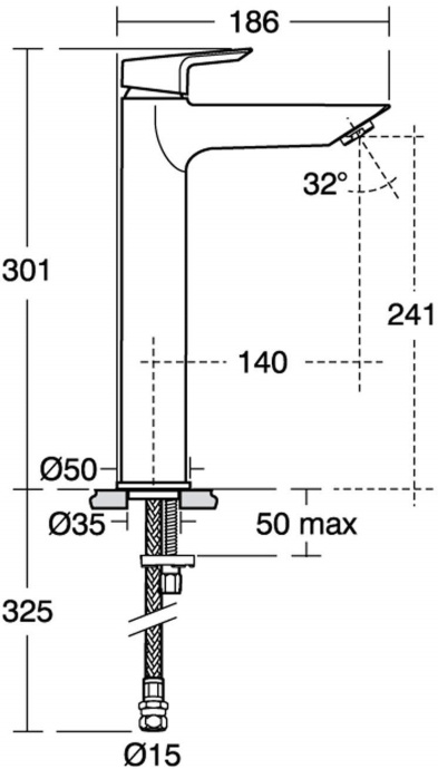 Смеситель для раковины Ideal Standard Tesi хром A6575AA - 3