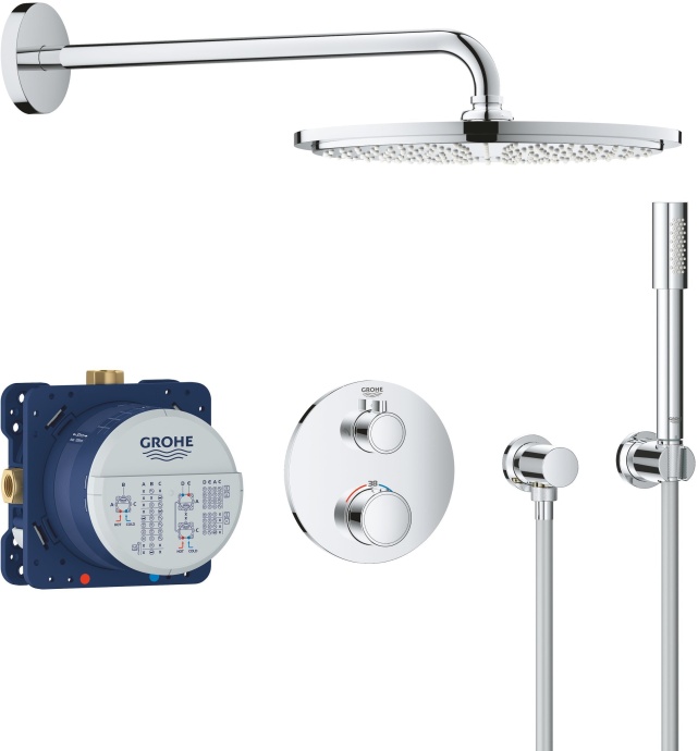 Душевой комплект Grohe Grohtherm 34731000 С ВНУТРЕННЕЙ ЧАСТЬЮ, с термостатом - 0