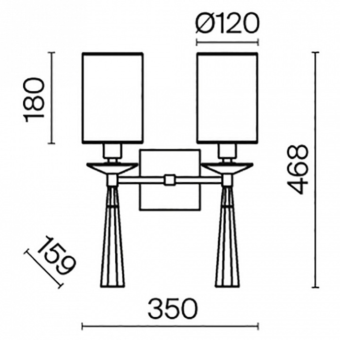 Бра Maytoni Bianco MOD224WL-02BS1 - 1