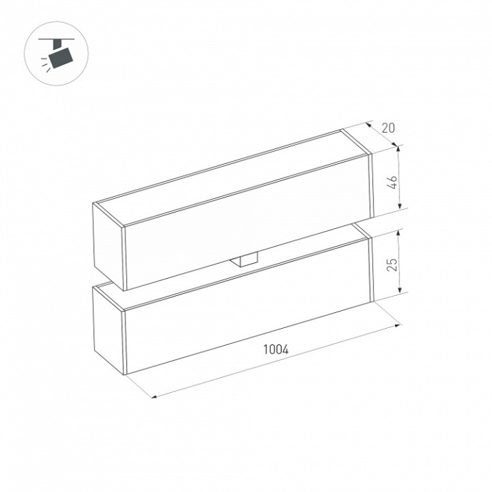Трековый светодиодный светильник Arlight Mag-Flat-Fold-25-S1004-30W Day4000 034243 - 3