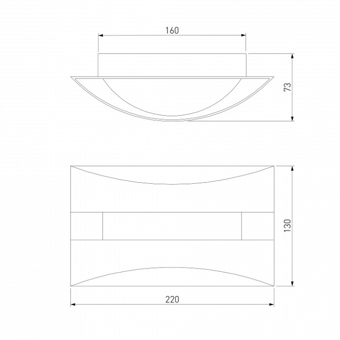 Накладной светильник Eurosvet Sanford 40144/1 LED кофе - 2