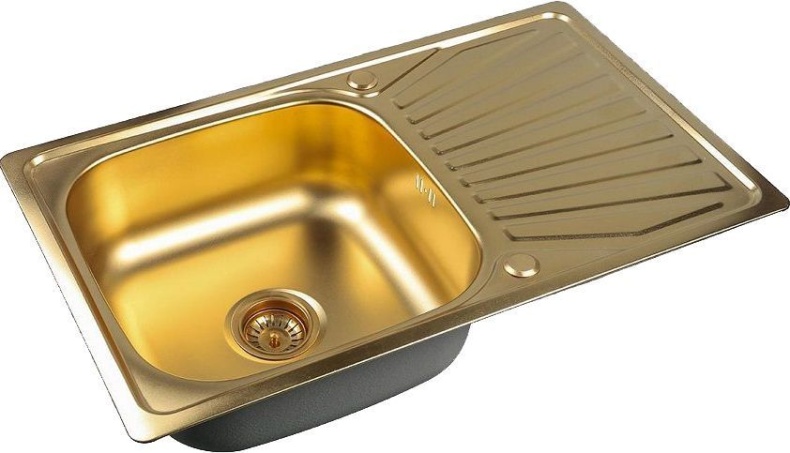 Мойка кухонная Zorg Inox Pvd SZR-7848 bronze SZR 7848 BRONZE - 0