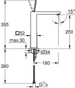 Смеситель Grohe Eurocube Joy 23661000 для раковины - 5