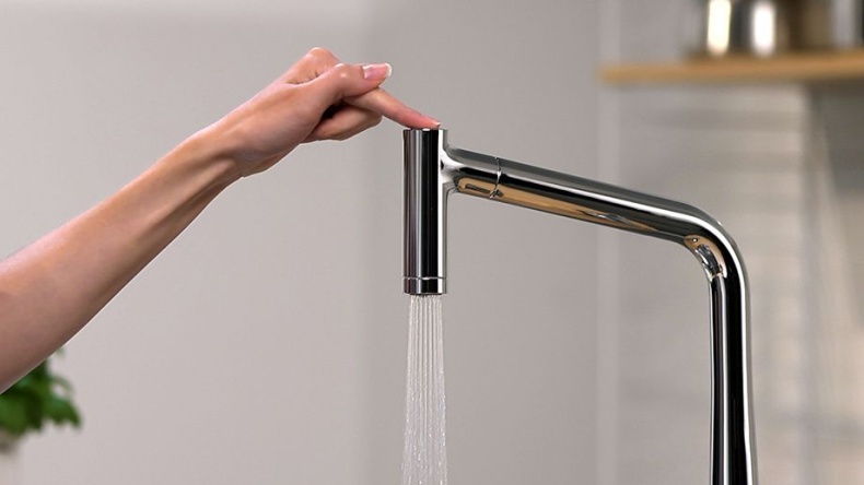 Смеситель Hansgrohe Metris 14820000 для кухонной мойки - 4