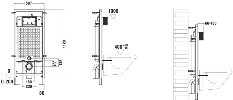 Комплект Weltwasser MARBERG 507 + MERZBACH 004 MT-GN + MAR 507 RD  10000006976 - 11