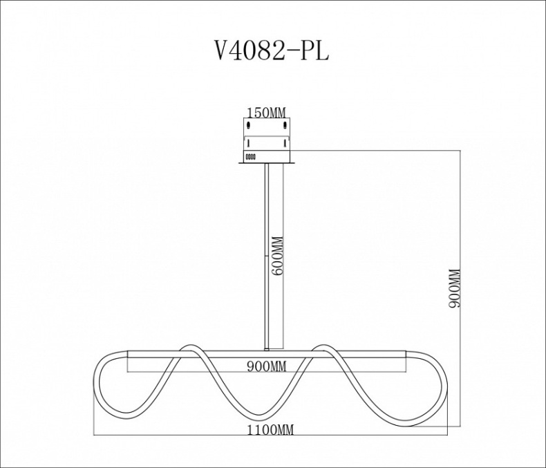 Светильник на штанге Moderli TRUE V4082-PL - 1