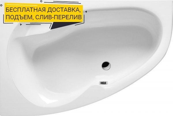 Акриловая ванна Excellent Newa 160х95 белая левая WAEX.NEL16WH - 0