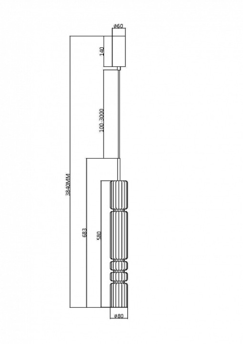 Подвесной светильник Maytoni Ordo MOD272PL-L12CH3K - 3