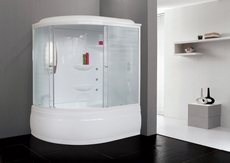 Душевая кабина Royal Bath 170х100 правая белая стекло матовое RB170ALP-C-R - 1