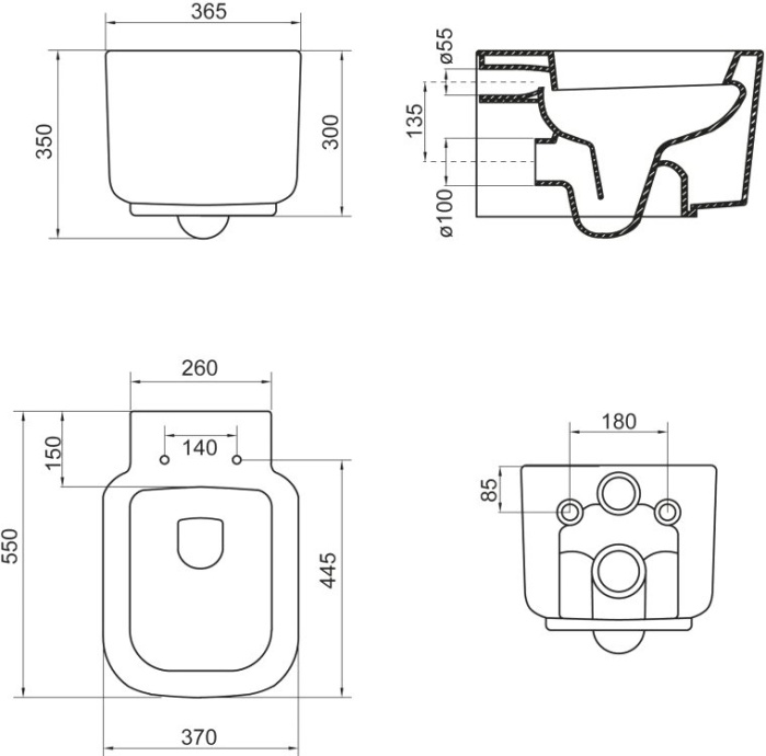 Унитаз подвесной BelBagno Vaso BB127CH - 6