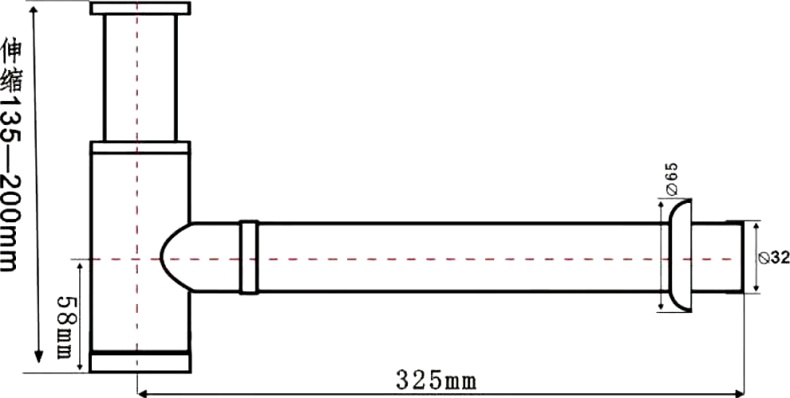 Сифон для раковины SantiLine SL-115 черный - 1