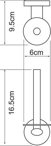 Держатель туалетной бумаги Wasserkraft Rhein K-6297 - 2