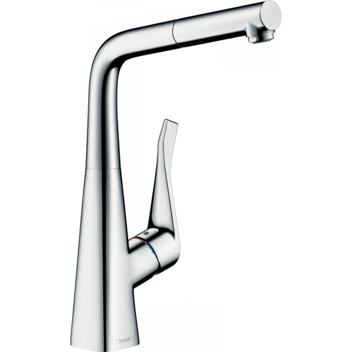 73812000 HG Metris M71 смеситель для кухни с вытяжным изливом 1jet, sBox - 0