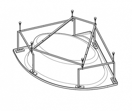 Монтажный комплект для ванны SANTEK Карибы (1WH112430) 1.WH11.2.430 - 0