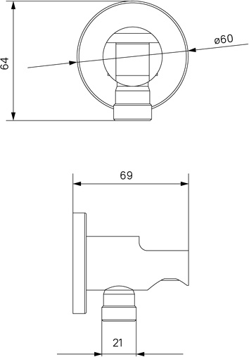 Шланговое подключение Iddis Built-in Shower Accessories 003BL01i62 с держателем, черное - 3