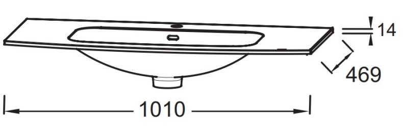 Мебельная раковина Jacob Delafon Nona EB1881RU-00 100 см белая - 4